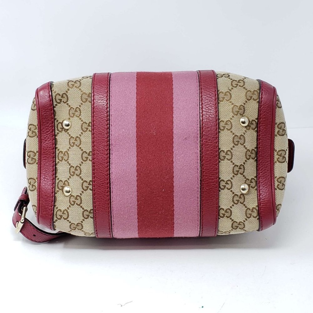 Gucci Canvas Vintage Small Boston Satchel Bag - Picture 7 of 16